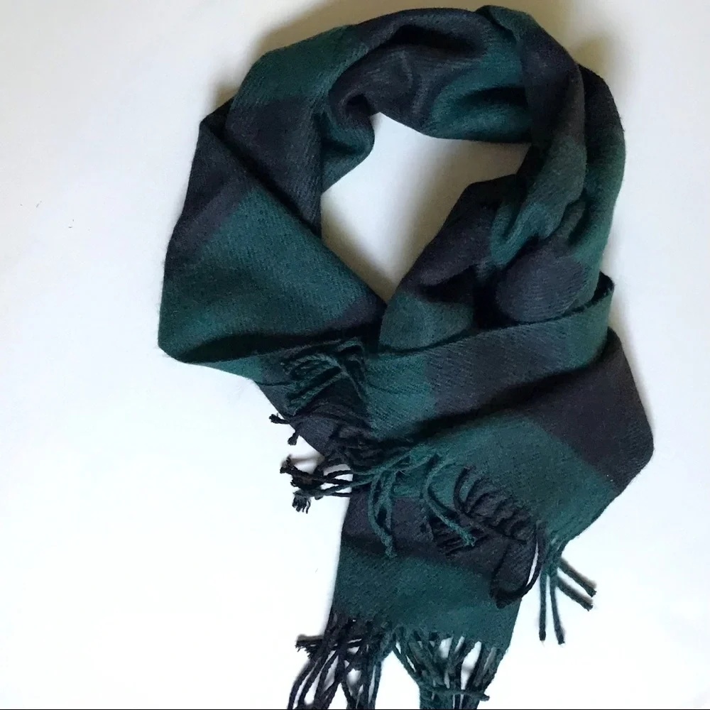 Berkshire Fashions Unisex Os Fringe Long Check Plaid Scarf